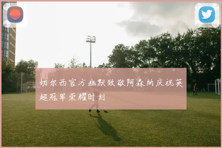 切尔西官方幽默致敬阿森纳庆祝英超冠军荣耀时刻